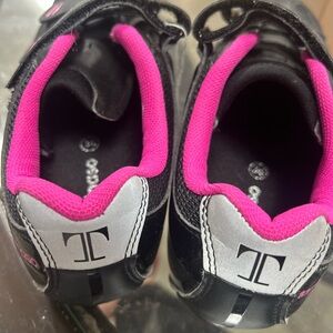 Trendy Kids Sneakers in Black and Pink